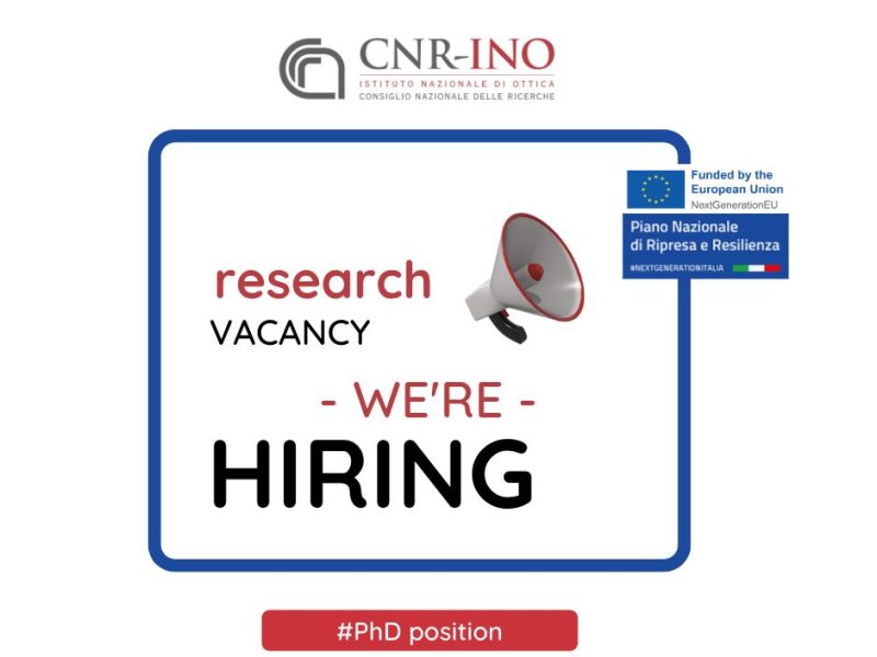 CNR-INO research vacancy